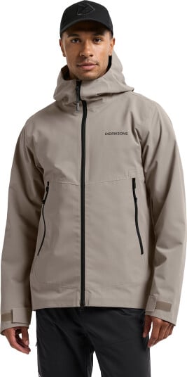 Didriksons Men's Biak Jacket Ash Brown XL Didriksons Men's Biak Jacket Ash Brown XL
