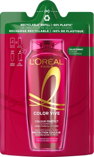 L'Oréal Paris Elvital Color Vive Fargebeskyttende Sjampo Refill 250 ml