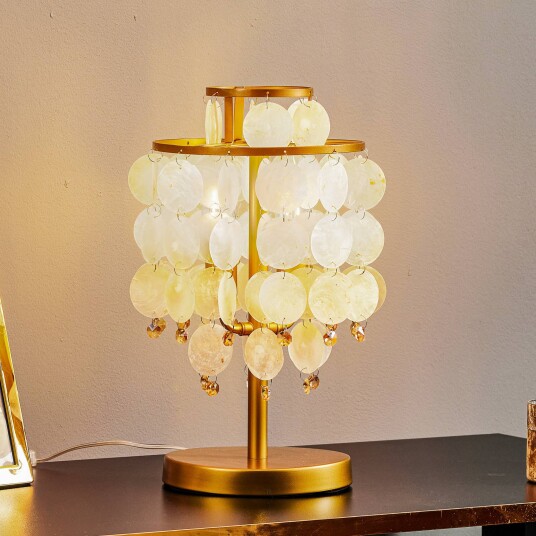 ONLI Ruben bordlampe med skiver av perlemor