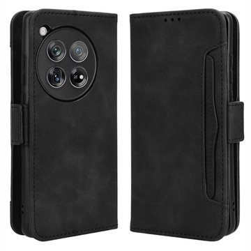 OnePlus 12R/Ace 3 Lommebok-deksel med Kortholder Svart