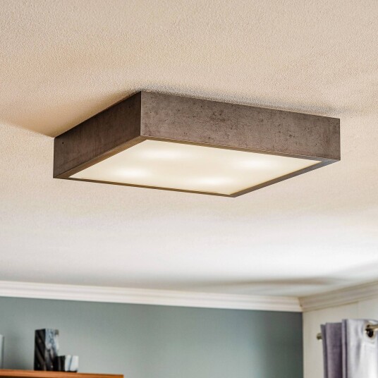 Argon Taklampe Tromsö 40x40 cm betonggrå