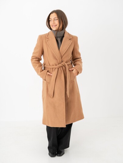 Y.A.S Kali Wool Blend Coat Brun 36 Y.A.S Kali Wool Blend Coat Brun 36