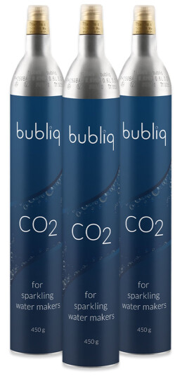 Bubliq Kullsyrepatron 450 g 3-pakning