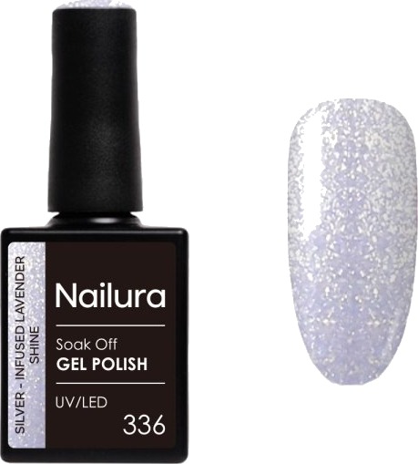 Nailura Gelpolish 336 – Silver Infused Lavender Shine – 10 ml