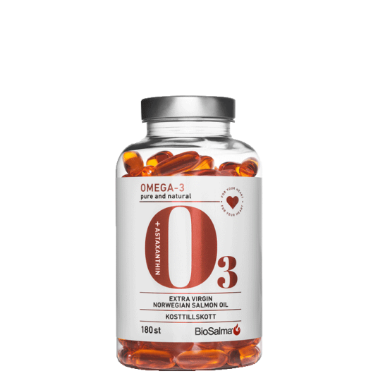 Omega 3 Lakseolje 1000mg 180 kapsler Omega 3 Lakseolje 1000mg 180 kapsler