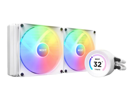 NZXT Kraken Elite 280 RGB Vannkjøling med LCD-skjerm og 140mm Vifter - Hvit NZXT Kraken Elite 280 RGB Vannkjøling med LCD-skjerm og 140mm Vifter - Hvit