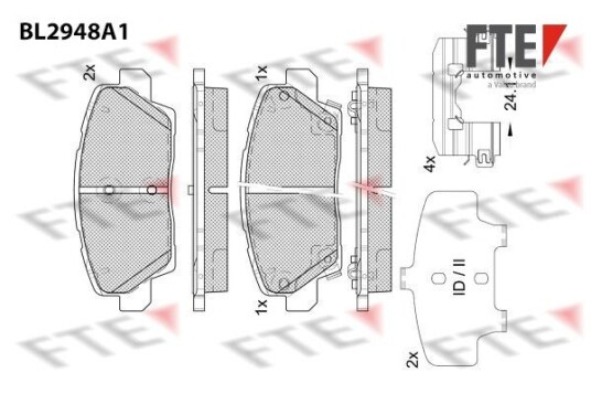Bremseklosser FTE 9011192 Bremseklosser FTE 9011192