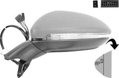 VAN WEZEL 5775815 Sidespeil