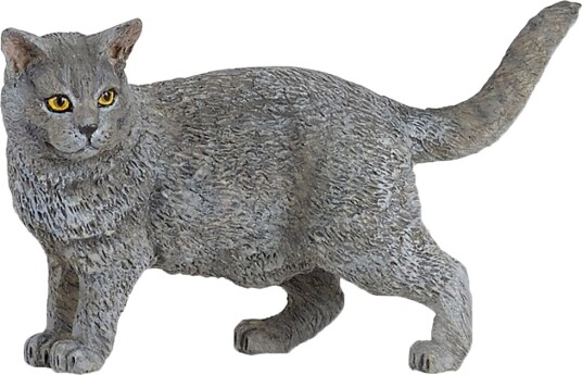 Papo Chartreux Cat L: 8 cm Papo OneSize Lekedyr Grå