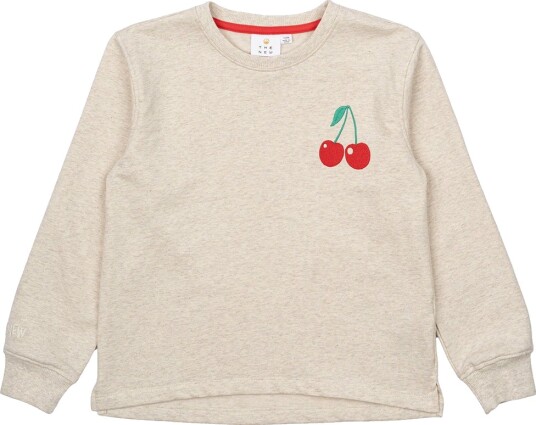 The New Collegegenser TnNatasha Havregryn Melange The New 9 10 år 134 140 Collegegenser Beige