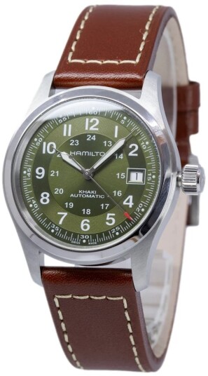 Hamilton Herreklokke H70455560 Khaki Field Grønn/Lær Ø38 mm Hamilton Herreklokke H70455560 Khaki Field Grønn/Lær Ø38 mm