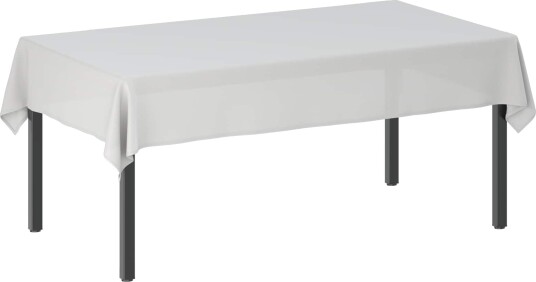vidaXL Bordduk 5 stk. Rektangulær Hvit 140 x 260 cm vidaXL Bordduk 5 stk. Rektangulær Hvit 140 x 260 cm