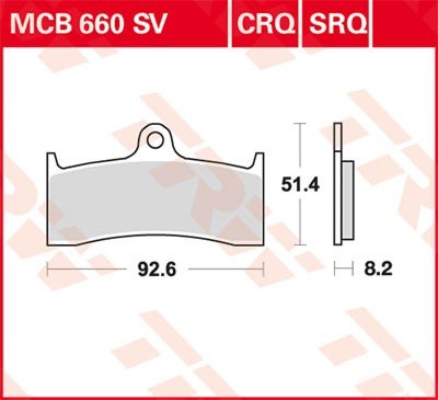 Bremseklosser TRW MCB660SV Bremseklosser TRW MCB660SV