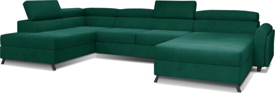 Seksjon Eltap Josette 360x200x92 cm Monolith 37 Grønn Venstre