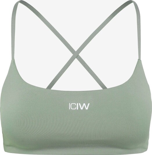 ICANIWILL Luxe Strappy Sports Bra W - DUSTY SAGE GREEN - M ICANIWILL Luxe Strappy Sports Bra W - DUSTY SAGE GREEN - M