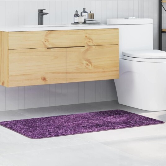 Badematte Rektangulær Blå 70x120 cm Polypropylen Sklisikker