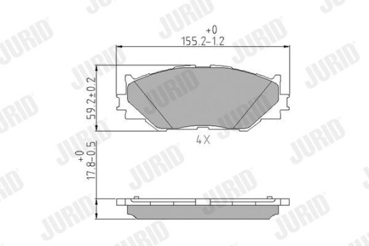 Bremseklosser JURID 572620J Bremseklosser JURID 572620J