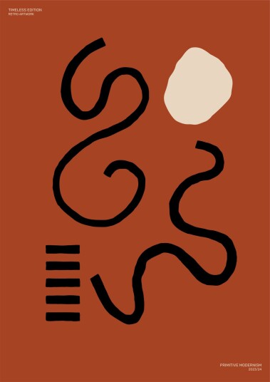 Plakat Primitiv Modernisme