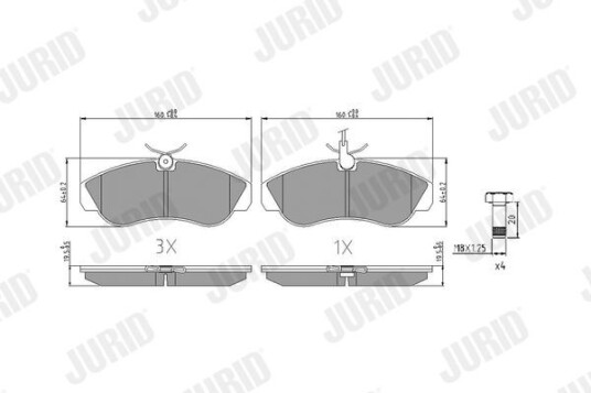 Bremseklosser JURID 573061J Bremseklosser JURID 573061J