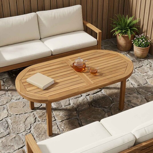 vidaXL Bordplate Oval Massivt Teaktre Naturlig vidaXL Bordplate Oval Massivt Teaktre Naturlig