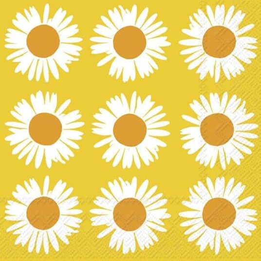 Marimekko servietter lunsj Auringonkukka orange yellow