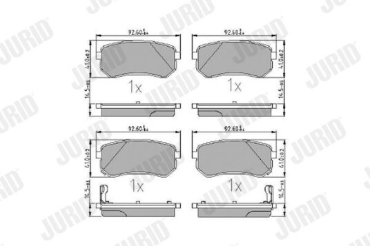 Bremseklosser JURID 572527J Bremseklosser JURID 572527J