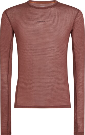 Icebreaker Men"s Merino 75 Cool-Lite Featherlight Longleeve Crewe Carob XXL