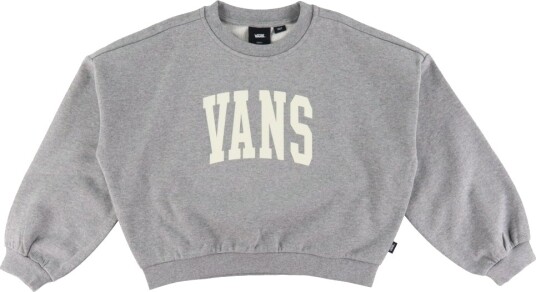 Vans Collegegenser Stadion Loose Crew Sement Heather Vans 14 16 år 164 176 Collegegenser Grå
