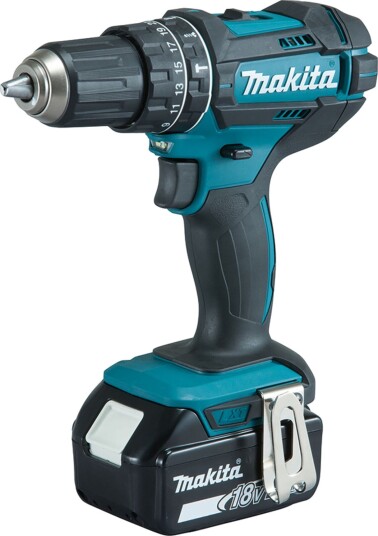 Makita Slagdrill DHP482RF Med 3 Stk Batterier