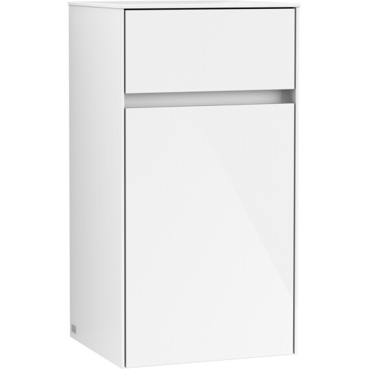 VILLEROY & BOCH COLLARO SIDESKAP 40 HØYRE M/1 DØR OG 1 SKUFF HVIT HØYGLANS VILLEROY & BOCH COLLARO SIDESKAP 40 HØYRE M/1 DØR OG 1 SKUFF HVIT HØYGLANS