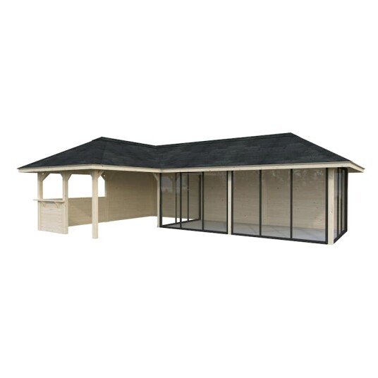 Hagestue Palmako Bianca 33,2 m2 Sett 221 Slide