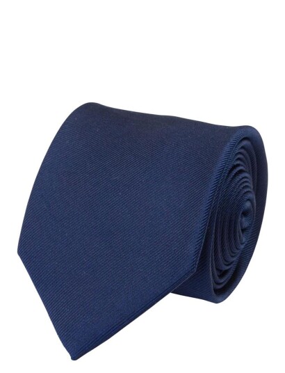 Portia 1924 Solid Silk Tie - Navy - ONE SIZE Portia 1924 Solid Silk Tie - Navy - ONE SIZE