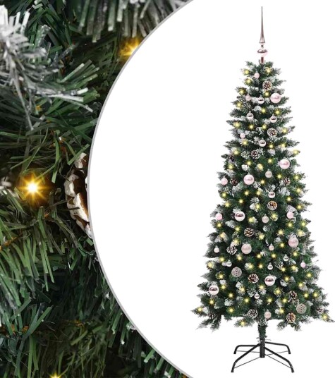  Kunstig juletre grønn 66 x 66 x 150 cm PVC og plast og stål