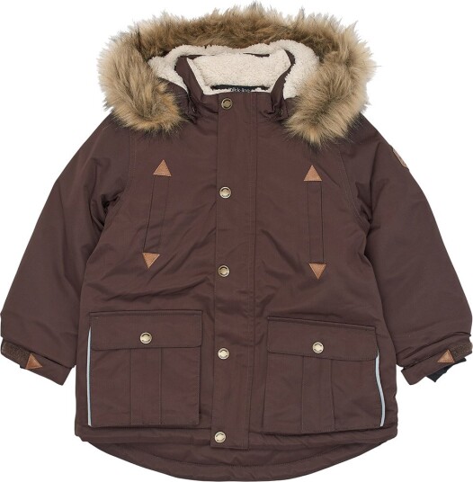 Mikk line Twill Nylon Boy Parca Brown 98 Mikk line Twill Nylon Boy Parca Brown 98