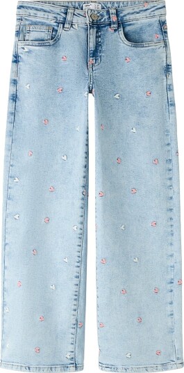 Name It Nkfrose Wide Emb Jeans 2010 Fr Noos Blue 140