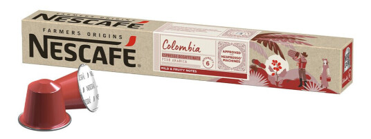 Nespresso Nescafé Colombia Espresso til Nespresso. 10 kapsler Nespresso Nescafé Colombia Espresso til Nespresso. 10 kapsler