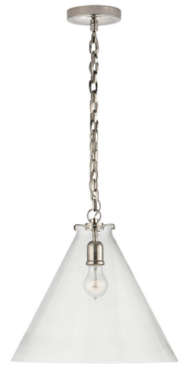 Katie Conical takpendel nickel/klarglas Katie Conical takpendel nickel/klarglas