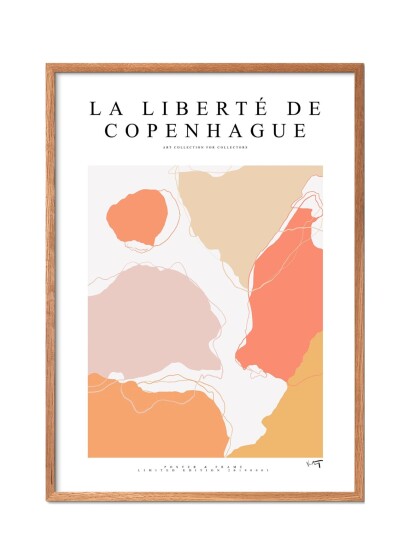 Poster & Frame La Liberté De Copenhague - 2019 001 - Multi/patterned - 70X100CM