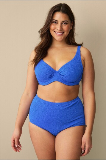 Ellos Plus Collection Macie Maxi Bikini Pink Shaping Effect Blå
