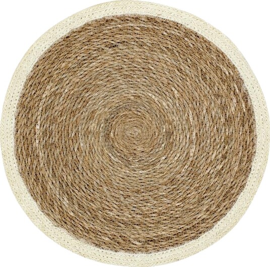 Dixie Emil bordbrikke rund natur hvit Dixie Emil bordbrikke rund natur hvit
