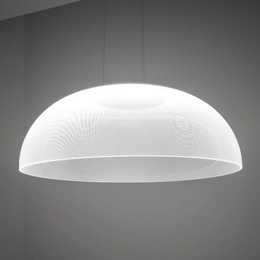 Stilnovo Demì LED hengelampe Ø 70 cm dimbar med DALI Stue 24.5 Gjennomsiktig