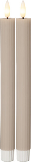 Star Trading Flamme Antikklys 2 pk LED Beige