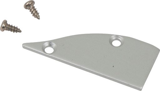 Ansell Lighting endestykke uten hull 8x17,1 mm aluminium