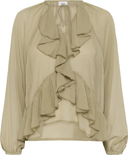 Saint Tropez Dame Bluser & Skjorter Beige S,