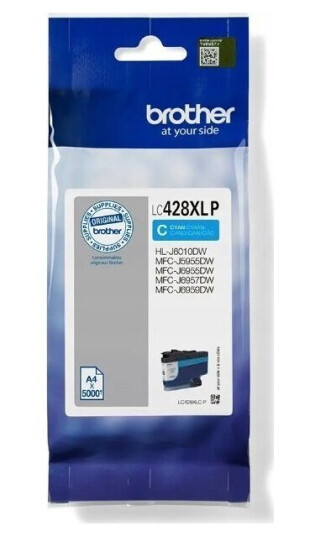 Brother Lc-428Xlcp Cyan 1 Stykker 5000 Sider Enkeltpakke