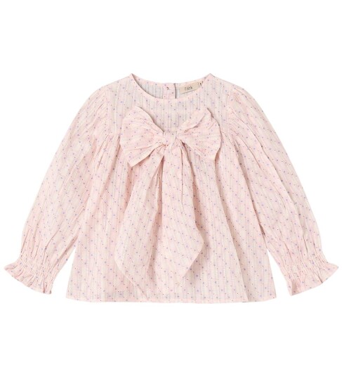 Fliink Zorro Ls Bow Blouse   Pink   92