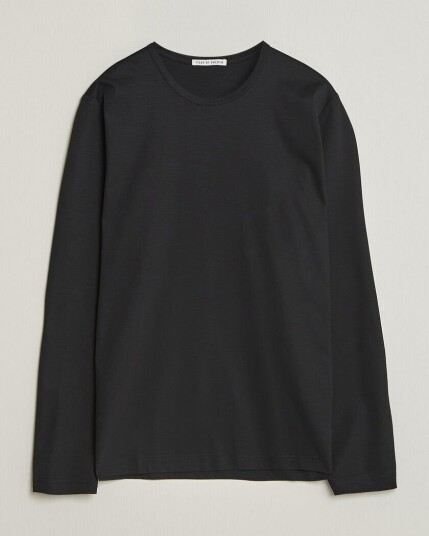 Tiger of Sweden Olaf Mercerized Cotton Long Sleeve T Shirt Black