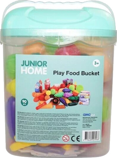 Junior Home Play Food Bucket 90 pcs