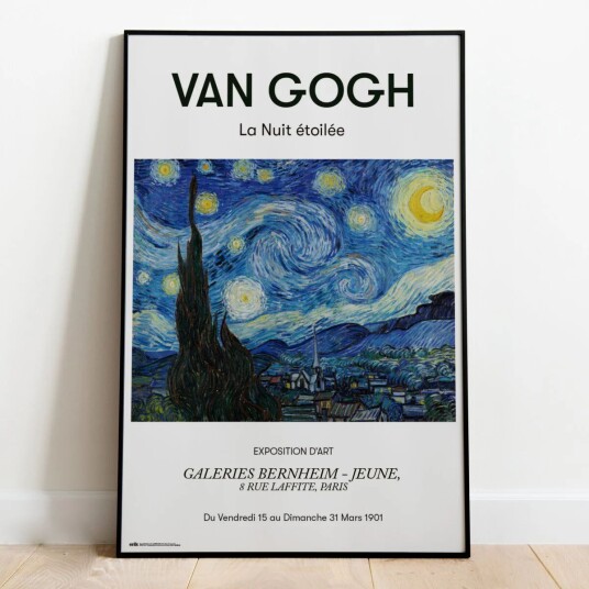 Van Gogh Stjernenatt Plakat - 91,5 x 61 cm Van Gogh Stjernenatt Plakat - 91,5 x 61 cm