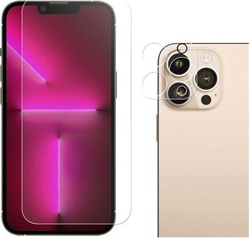 iPhone 14 Pro 2-i-1 Sett Beskyttelsesglass / Kamera Linse